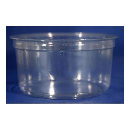 12 oz Crystal Clear Deli Cups - Punched - 50ct (pinnPACK)