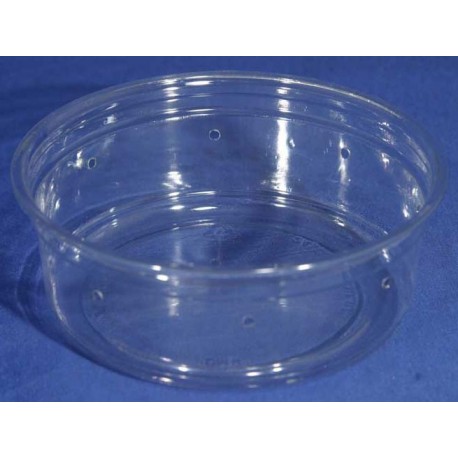 8 oz Crystal Clear Deli Cups - Punched - 25ct (pinnPACK)