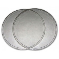 10" Clear Deli Cup Lids - 160ct (pinnPACK)